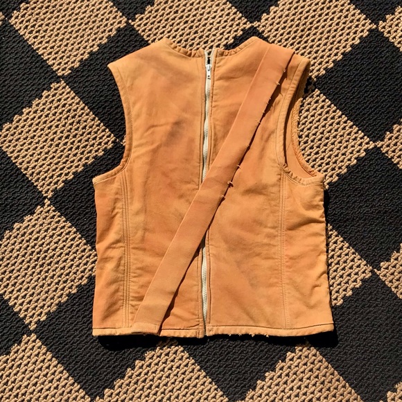 VTG Victorian Custom Brown Padded Vest - Picture 4 of 5